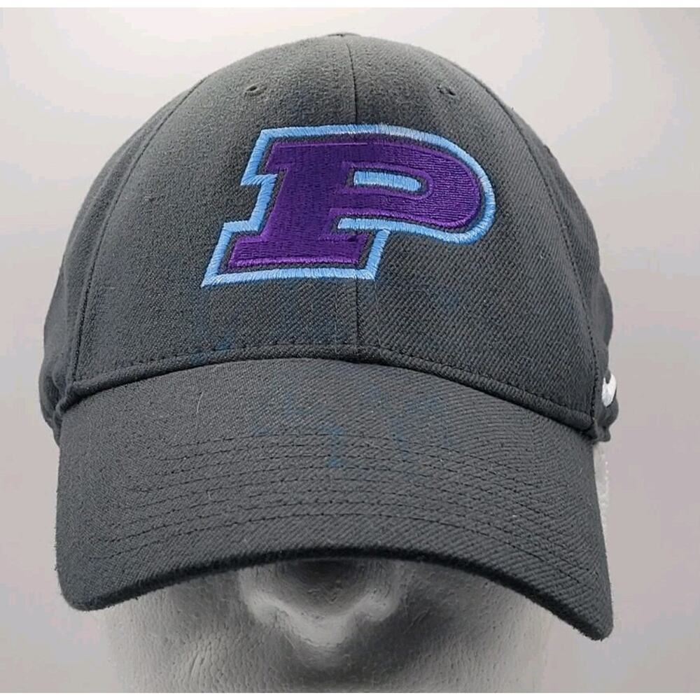 Purdue Boilermakers Nike Legacy91 Dri-Fit Cap Hat Black With P Logo L / XL